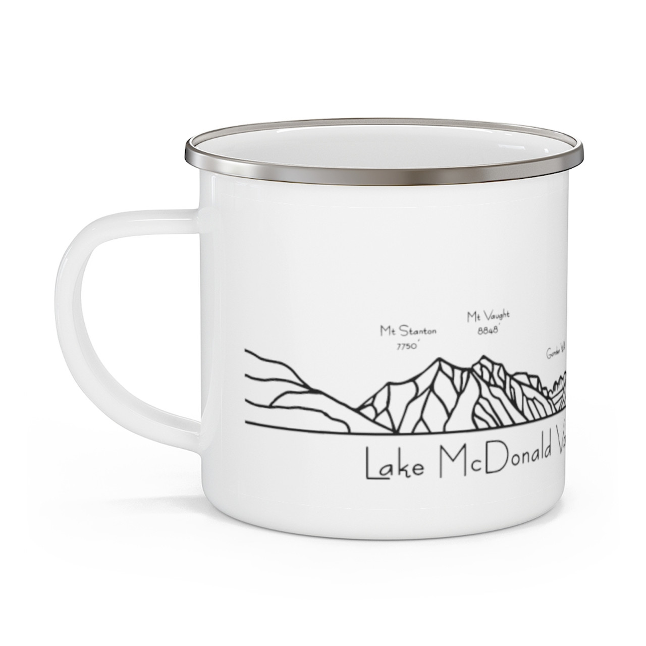 5 ENAMEL CAMPING MUGS SET | U.S. NATIONAL PARKS