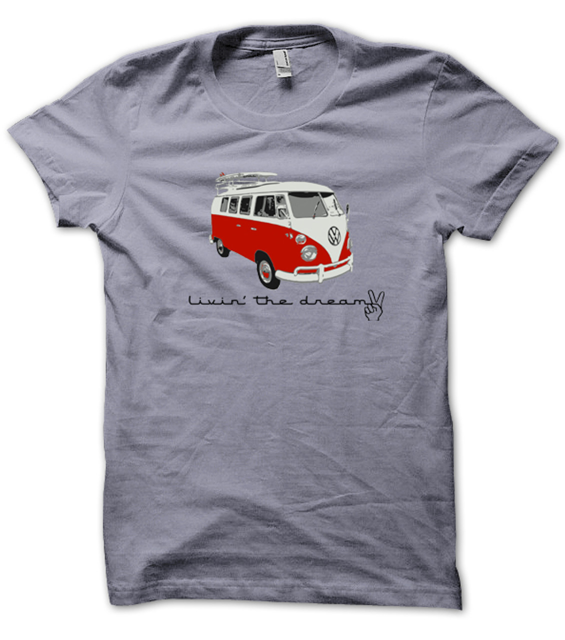 Vw Van Living The Dream Men S T Shirt Chill Clothing Co