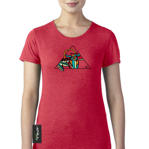 トップス archive goa three feathers print T-shirt archive goa three feathers print T-shirt