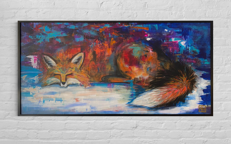 “Fox #3” Original Painting by Charisse Duchardt