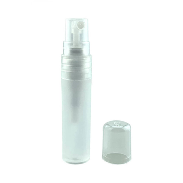 A clear 5ml hand sanitiser spray stick with a removable cap, featuring a spray nozzle. A clear 5ml hand sanitiser spray stick with a removable cap, featuring a spray nozzle.