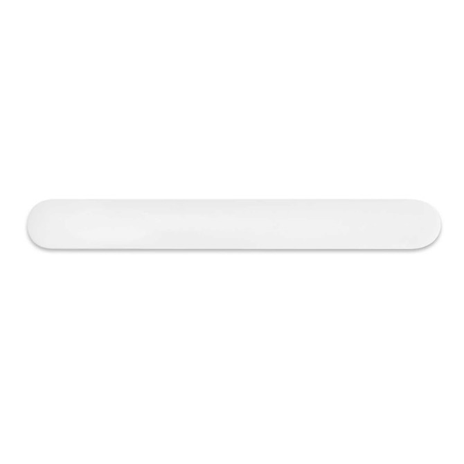 A nail file with a smooth surface and rounded edges, designed for shaping and smoothing nails.
