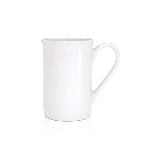 A white Daintree Bone China sublimation mug with a smooth finish and a curved handle.