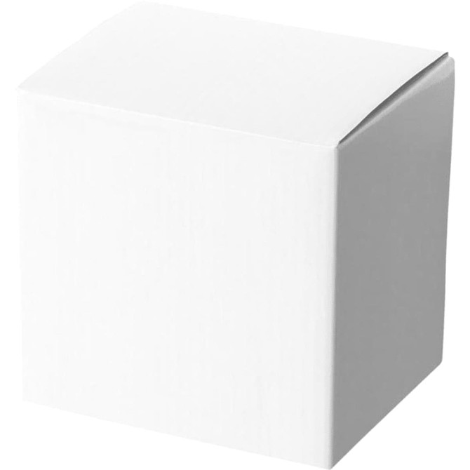 A plain white box with a folded top, suitable for packaging items or gifts.