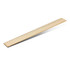 A wooden 30cm ruler featuring measurement markings, with a smooth, natural finish. It has a logo on it.