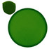 A green round product with a smaller circular piece, both featuring a smooth surface and a matching color.