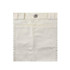 A cream-coloured canvas bag featuring a front pocket and a metal snap closure. It has a logo on it.