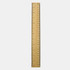 A bamboo ruler in a natural finish, featuring metric and imperial measurements, with a branding logo.