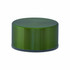 A drink bottle cap in a metallic green finish, featuring a sleek and simple design.