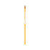 A grey-lead pencil in a bright yellow colour with a small eraser at the top and a logo on the side.