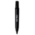 A black permanent marker with a fine tip and a logo on the side.