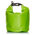A bright green 5L dry bag with a secure buckle closure and a glossy finish. It features a logo on the surface.