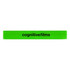 A green reflective slap wristband featuring a logo. Suitable for exhibitions and events.