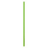 A green straw stands upright against a white background, featuring a simple design without any visible logos.