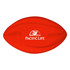 A red 200mm Spyro football with a smooth surface and a branding logo on one side.