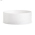 A white Tyvek adult wristband with a simple design, featuring a logo on the side.