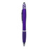 A purple Spinner Fidget Pen with a stylus tip, featuring a decorative design and a silver accent.