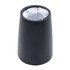 A black wine cooler with a removable inner section designed for ice storage. It features a sleek, modern shape.