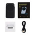A wireless charger with a sleek black and silver design, accompanied by a user manual and charging cable.