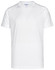 A white short-sleeve performance t-shirt with a logo on the chest. Ideal for athletic and casual wear.