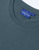 A women's short sleeve tee shirt in dark grey with a round neckline and a branded label.