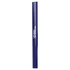 A grey-lead pencil with a glossy blue finish and a logo printed on its side.