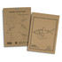 An assembly instruction booklet for a wooden shark model, featuring line drawings and a neutral brown background.