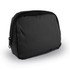 A black Go-Mate Belt Bag with a zippered closure and a smooth, matte finish. Features branding on the exterior.