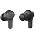 Black Prixton TWS159 ENC and ANC earbuds with a sleek design, featuring a logo on one earbud.