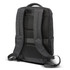 A black laptop backpack featuring padded straps and a mesh back for comfort. Includes a logo on the exterior.