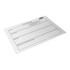 A magnetic whiteboard in white with sections for notes and a logo on the corner.