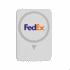 A wireless charging power bank in white with a circular design and a logo.