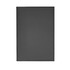A black leather refillable journal with stitching details and a simple cover design. It features a branding logo.