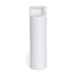 A white lint remover with a cylindrical shape and an integrated roller mechanism. The product has a logo on its surface.
