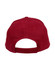 A red heavy brushed cotton cap featuring an adjustable back strap and a logo on the side.