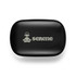 A black charging case for Loop Earbuds features a logo on the top.