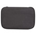 A dark grey cooler bag with a double compartment design and a zipper closure, featuring a logo.