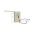 A beige screen cleaner with a pump mechanism alongside a clear, curved brush container. Features a logo on the cleaner.