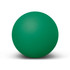 A green hi-bounce ball with a smooth surface, featuring a round shape and a subtle shine.