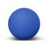 A blue Hi-Bounce Ball with a smooth surface, featuring a simple design and a round shape.