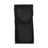 A black pouch with a textured surface, designed to hold a multifunction tool, featuring a flap closure.