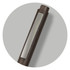 A dark grey pen featuring a smooth barrel and a metallic accent, with a logo present on the barrel.