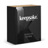 A sleek black box containing a set of two Dusk wine glasses, featuring a minimalist design and glossy finish.