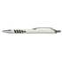 A B-52 pen in cream with black accents and a metallic tip, featuring a clip and grip design.