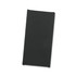 A small black gift box, featuring a sleek design, suitable for storing chocolates. It has a logo branding.