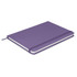 A purple Omega Notebook with a smooth cover, featuring an elastic band closure and white pages.