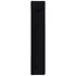 A black, slim pen case with a pocket for holding writing instruments. It features a simple and sleek design.