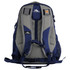 A navy and grey High Sierra Access 17 46L computer backpack with padded straps and mesh side pockets.
