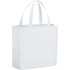 A white non-woven shopper tote with two handles and a simple, unadorned design.