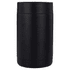 A drink bottle holder in matte black with a sleek design and a branding logo. Ideal for keeping drinks cool.